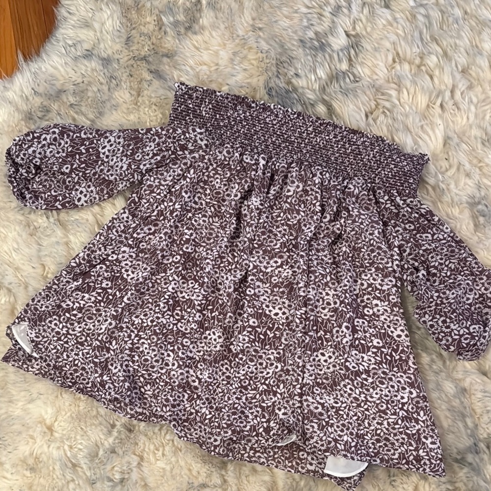 Loft Floral Off-Shoulder Top